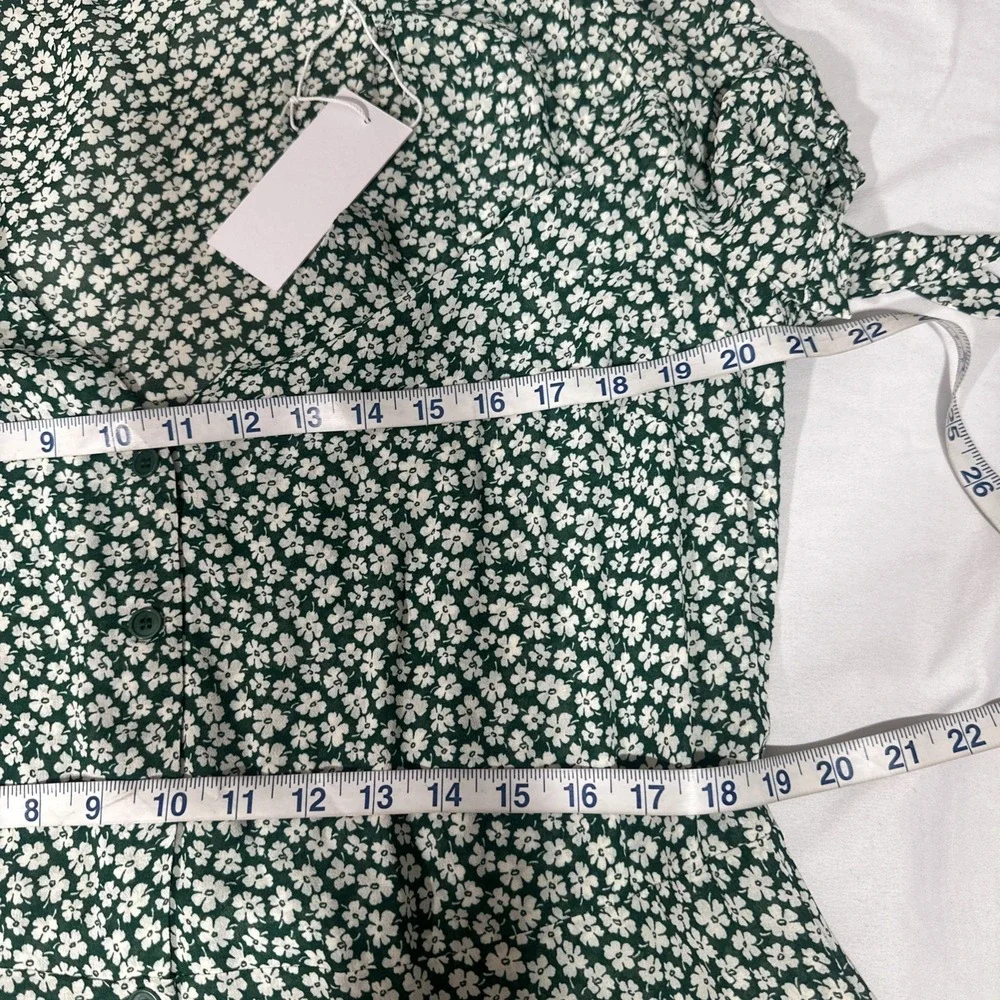 NWT $218 REFORMATION [ 16 ] Rosalinda Floral Tie Sleeve Dress In Venezuela T2134 - Picture 4 of 16